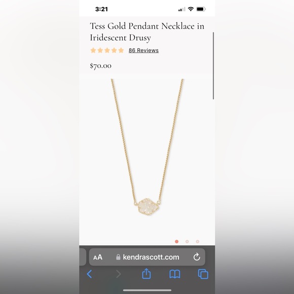 Kendra Scott Jewelry - Kendra Scott Tess Gold Pendant Necklace